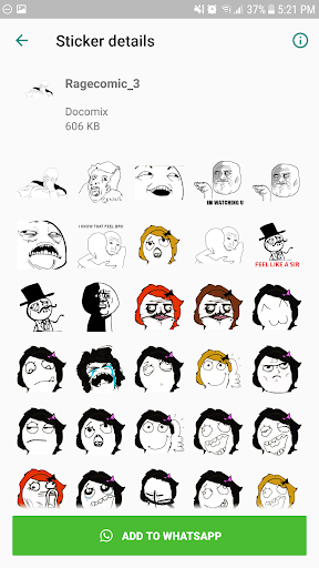 WAStickerApps meme & Rage Faces & Comics stickers - Image screenshot of android app