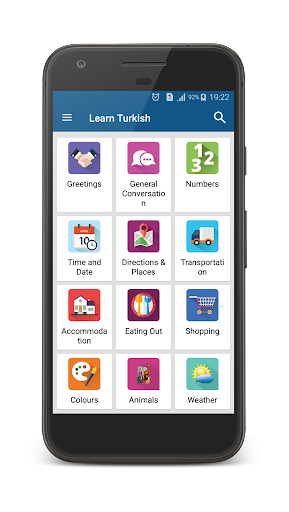 Learn Turkish - عکس برنامه موبایلی اندروید