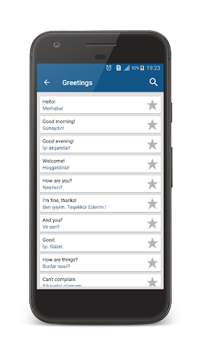Learn Turkish - Image screenshot of android app
