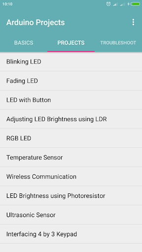 Arduino Projects - عکس برنامه موبایلی اندروید