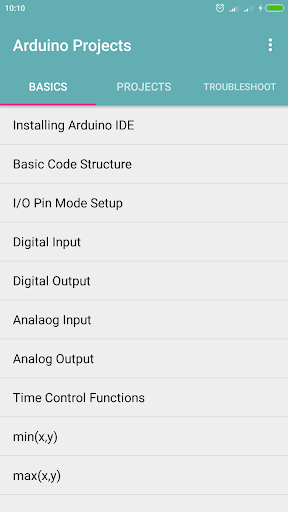 Arduino Projects - عکس برنامه موبایلی اندروید