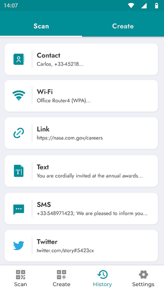 QR Scanner - QR Code Generator - عکس برنامه موبایلی اندروید