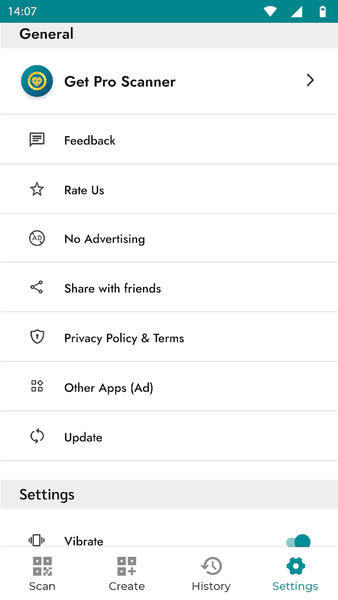 QR Scanner - QR Code Generator - عکس برنامه موبایلی اندروید
