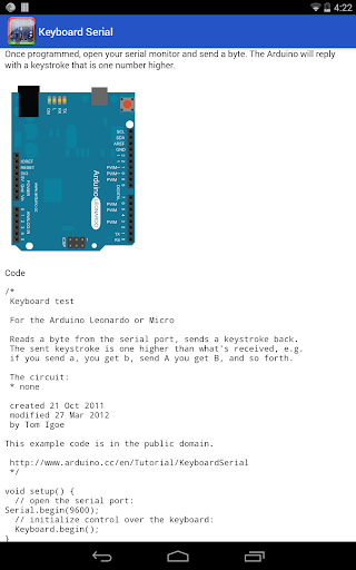 Arduino Examples Free - عکس برنامه موبایلی اندروید