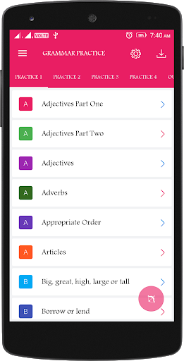 English Grammar Practice - Image screenshot of android app