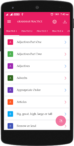 English Grammar Practice - عکس برنامه موبایلی اندروید