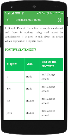 English Grammar Book - Image screenshot of android app