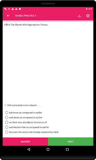 English Tenses Practice - عکس برنامه موبایلی اندروید