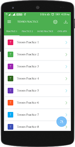 English Tenses Practice - Image screenshot of android app