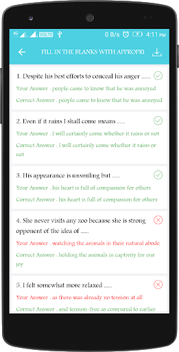 English Tenses Practice - عکس برنامه موبایلی اندروید
