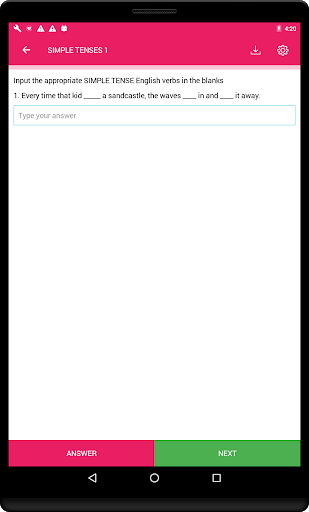 English Tenses Practice - عکس برنامه موبایلی اندروید