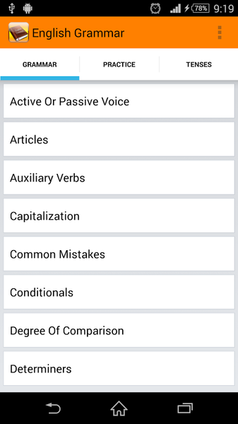 Learn English Grammar - Image screenshot of android app