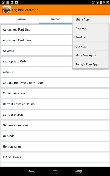 Learn English Grammar - عکس برنامه موبایلی اندروید