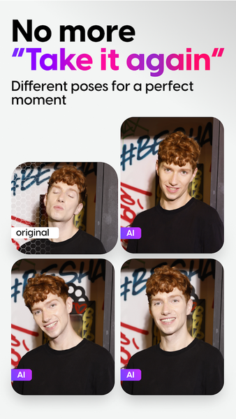 Retake AI: Face & Photo Editor - عکس برنامه موبایلی اندروید