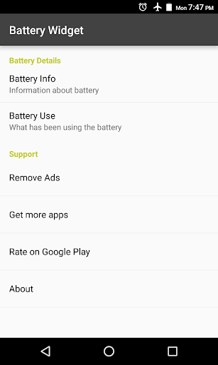Battery Widget - عکس برنامه موبایلی اندروید