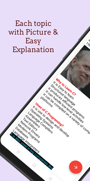 Learn C Programming - Image screenshot of android app