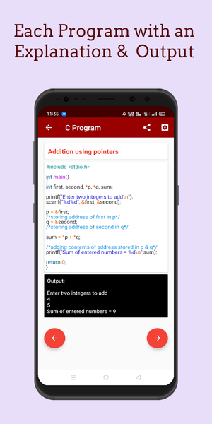 Learn C Programming - عکس برنامه موبایلی اندروید
