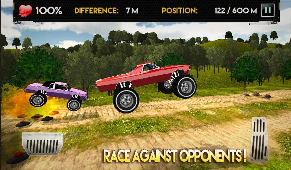 Downhill Monster Car Racing - Gameplay image of android game