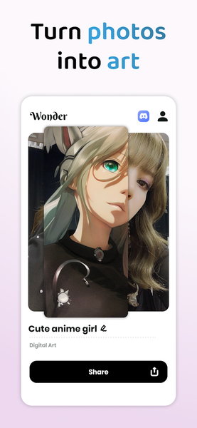 Wonder - AI Art Generator - عکس برنامه موبایلی اندروید