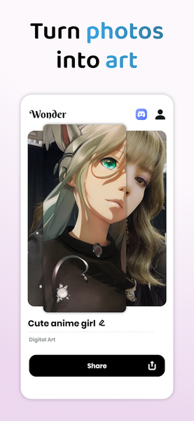 Wonder - AI Art Generator - Image screenshot of android app