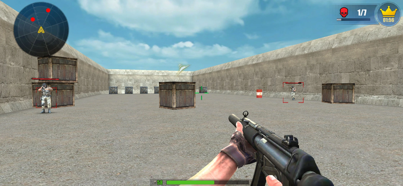 Counter Strike : Gun Commando - Gameplay image of android game