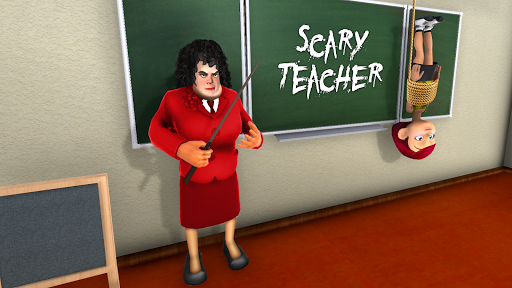 Scary Teacher Creepy Games: 3D Evil Teacher House - Gameplay image of android game