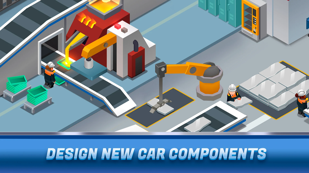 Idle Car Factory Tycoon - Game - Gameplay image of android game
