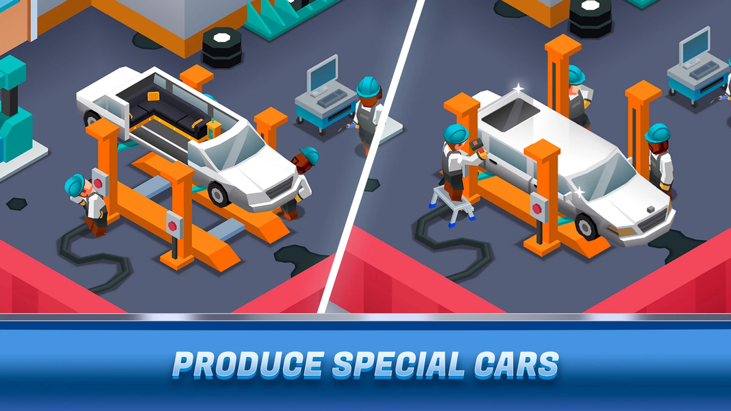 Idle Car Factory Tycoon - Game - Gameplay image of android game