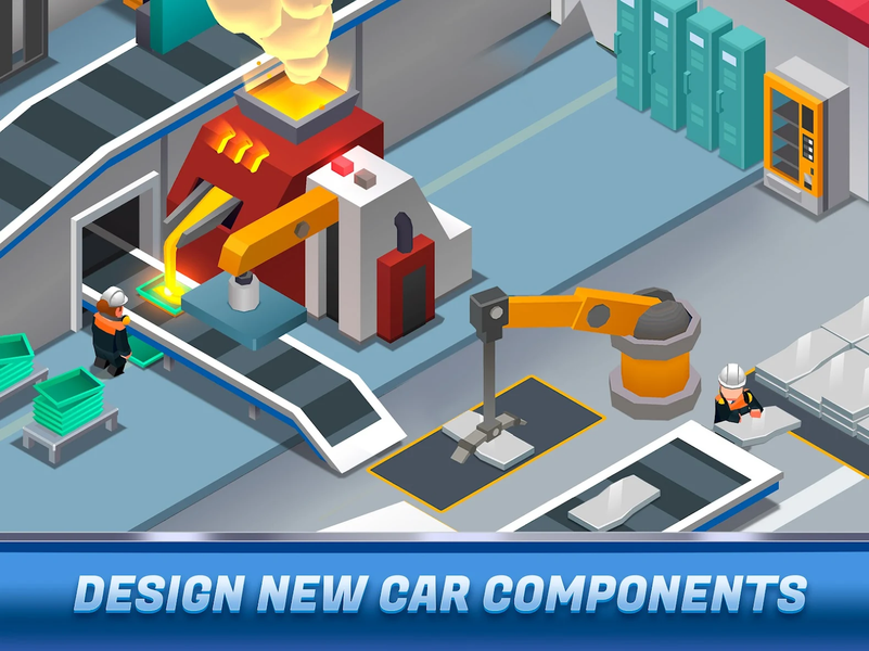 Idle Car Factory Tycoon - Game - Gameplay image of android game