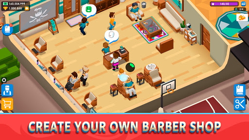 Idle Barber Shop Tycoon - Game - Gameplay image of android game