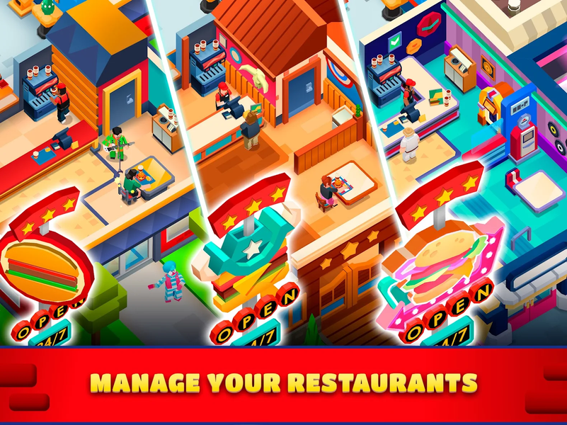 Idle Burger Empire Tycoon—Game - عکس بازی موبایلی اندروید