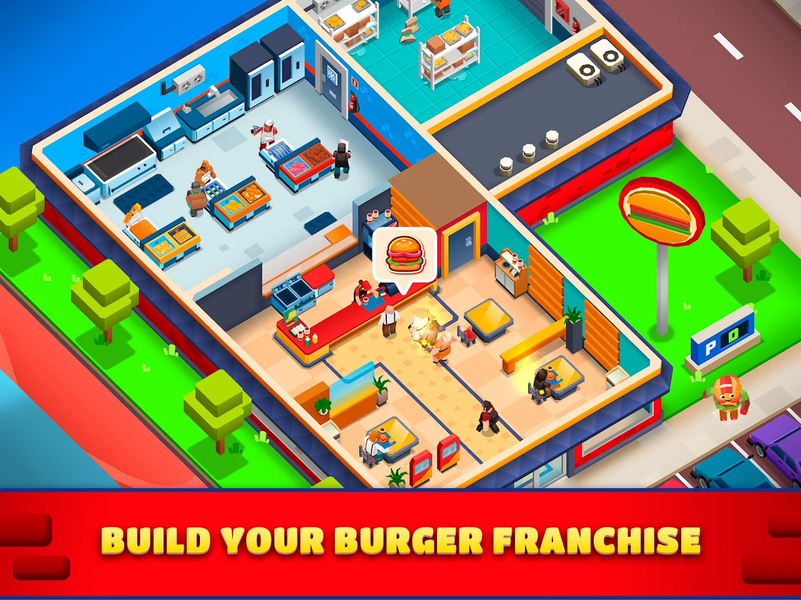 Idle Burger Empire Tycoon—Game - عکس بازی موبایلی اندروید