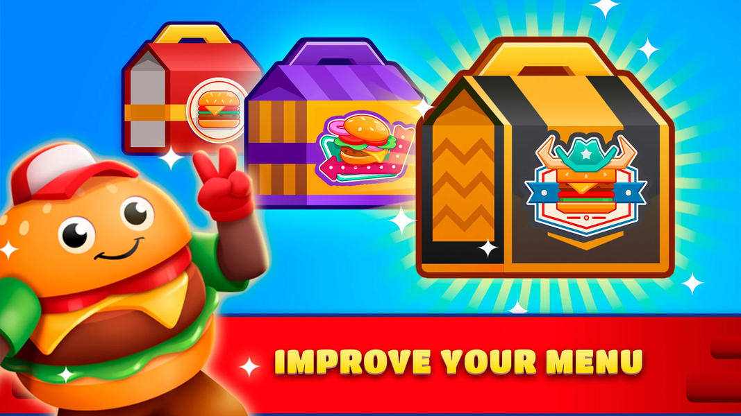 Idle Burger Empire Tycoon—Game - Gameplay image of android game