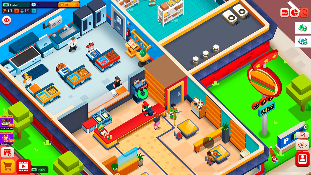 Idle Burger Empire Tycoon—Game - عکس بازی موبایلی اندروید