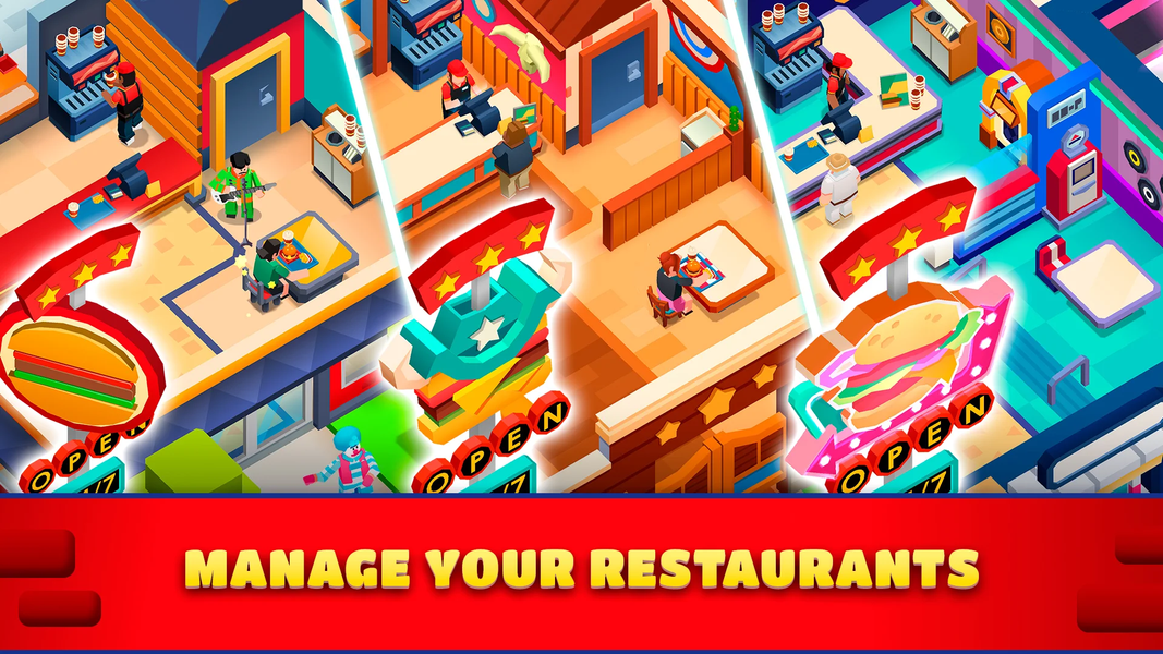 Idle Burger Empire Tycoon—Game - عکس بازی موبایلی اندروید