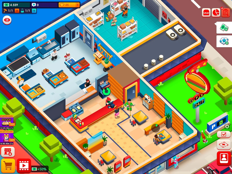Idle Burger Empire Tycoon—Game - عکس بازی موبایلی اندروید