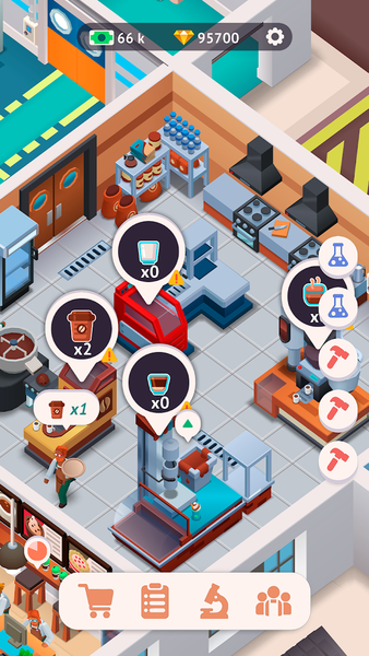 Idle Coffee Shop Tycoon - Gameplay image of android game