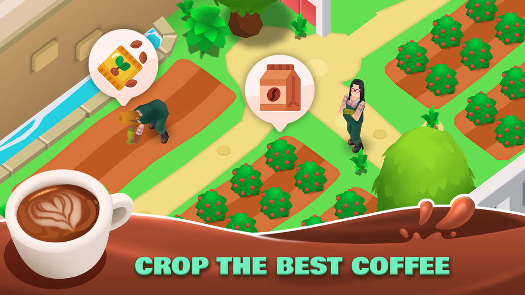 Idle Coffee Shop Tycoon - Gameplay image of android game