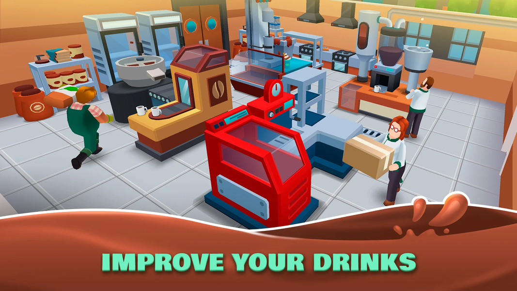 Idle Coffee Shop Tycoon - Gameplay image of android game