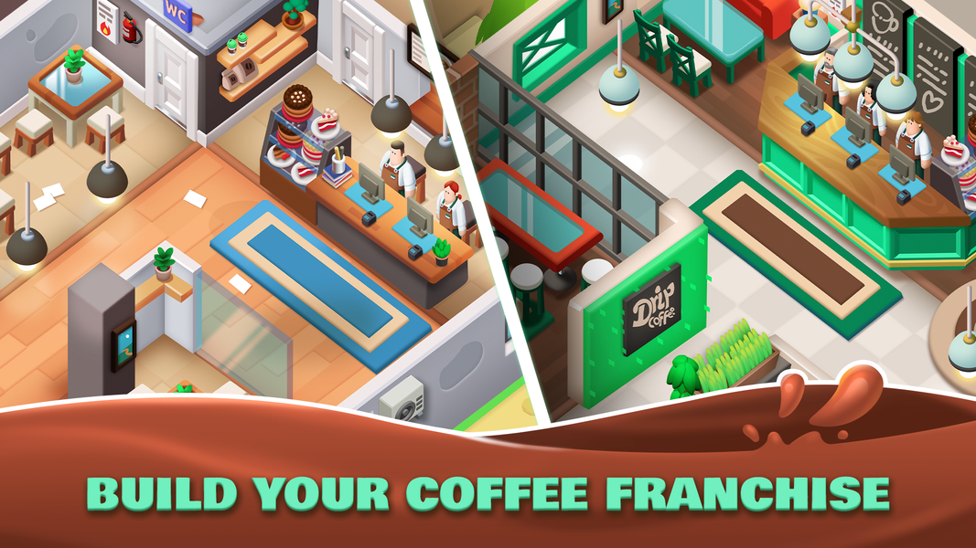 Idle Coffee Shop Tycoon - Gameplay image of android game