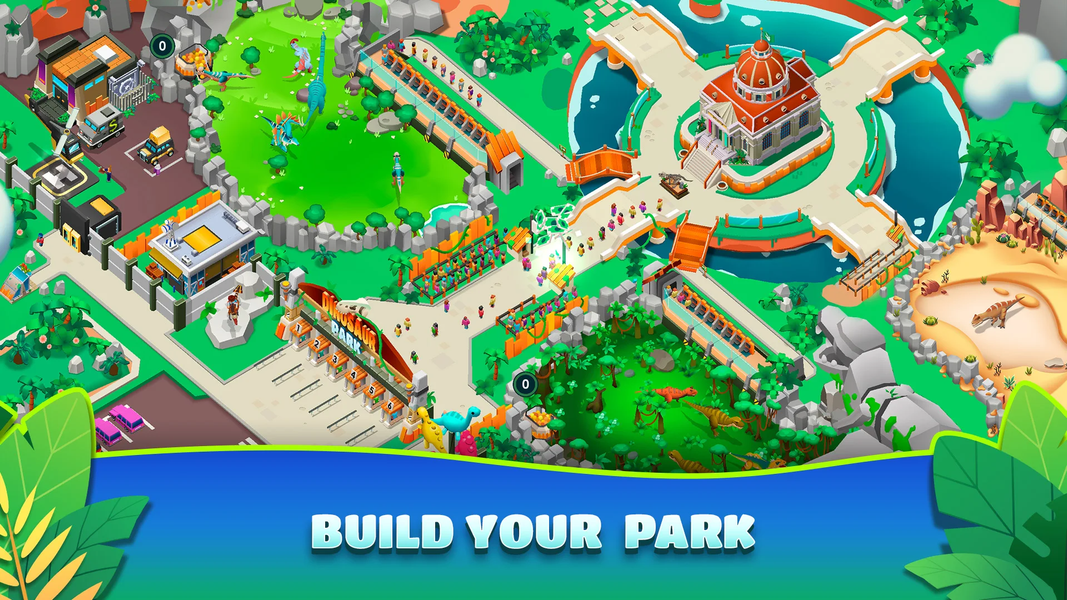 Dinosaur Park—Jurassic Tycoon - Gameplay image of android game