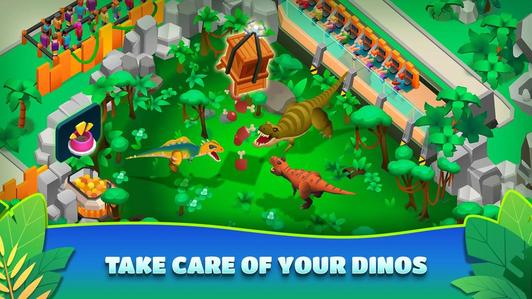 Dinosaur Park—Jurassic Tycoon - Gameplay image of android game