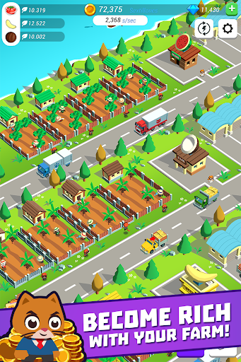 Super Idle Cats - Farm Tycoon - Gameplay image of android game