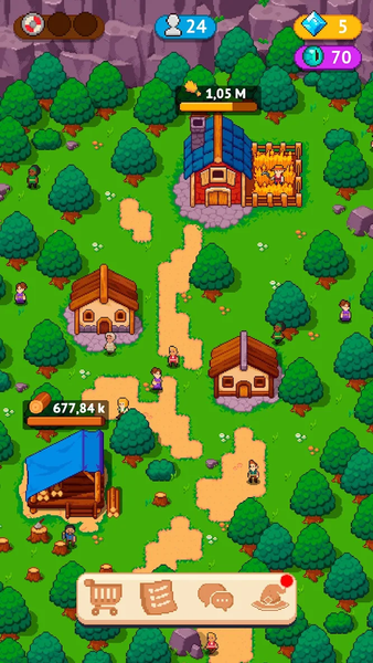 Idle Town Master - Pixel Game - Gameplay image of android game