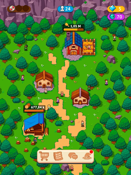 Idle Town Master - Pixel Game - Gameplay image of android game