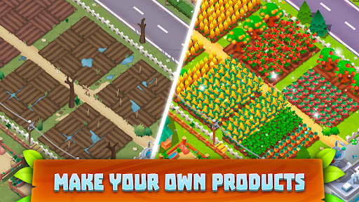 Supermarket Village—Farm Town - Gameplay image of android game