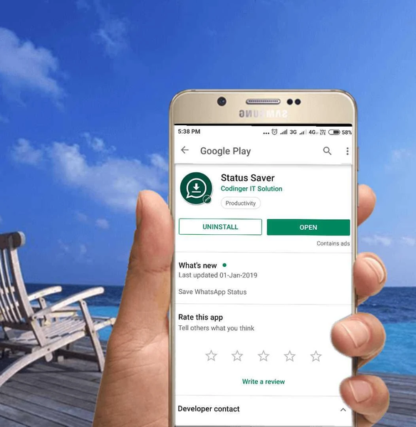 Status Saver - Image screenshot of android app
