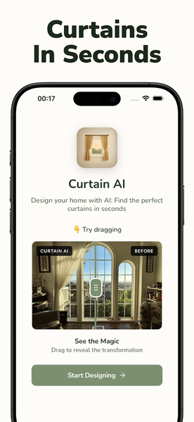Curtain AI: Home Decor Design - Image screenshot of android app