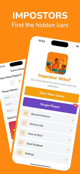 Impostor Who? Secret Word Game - عکس بازی موبایلی اندروید