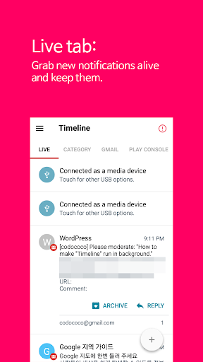 Timeline - عکس برنامه موبایلی اندروید